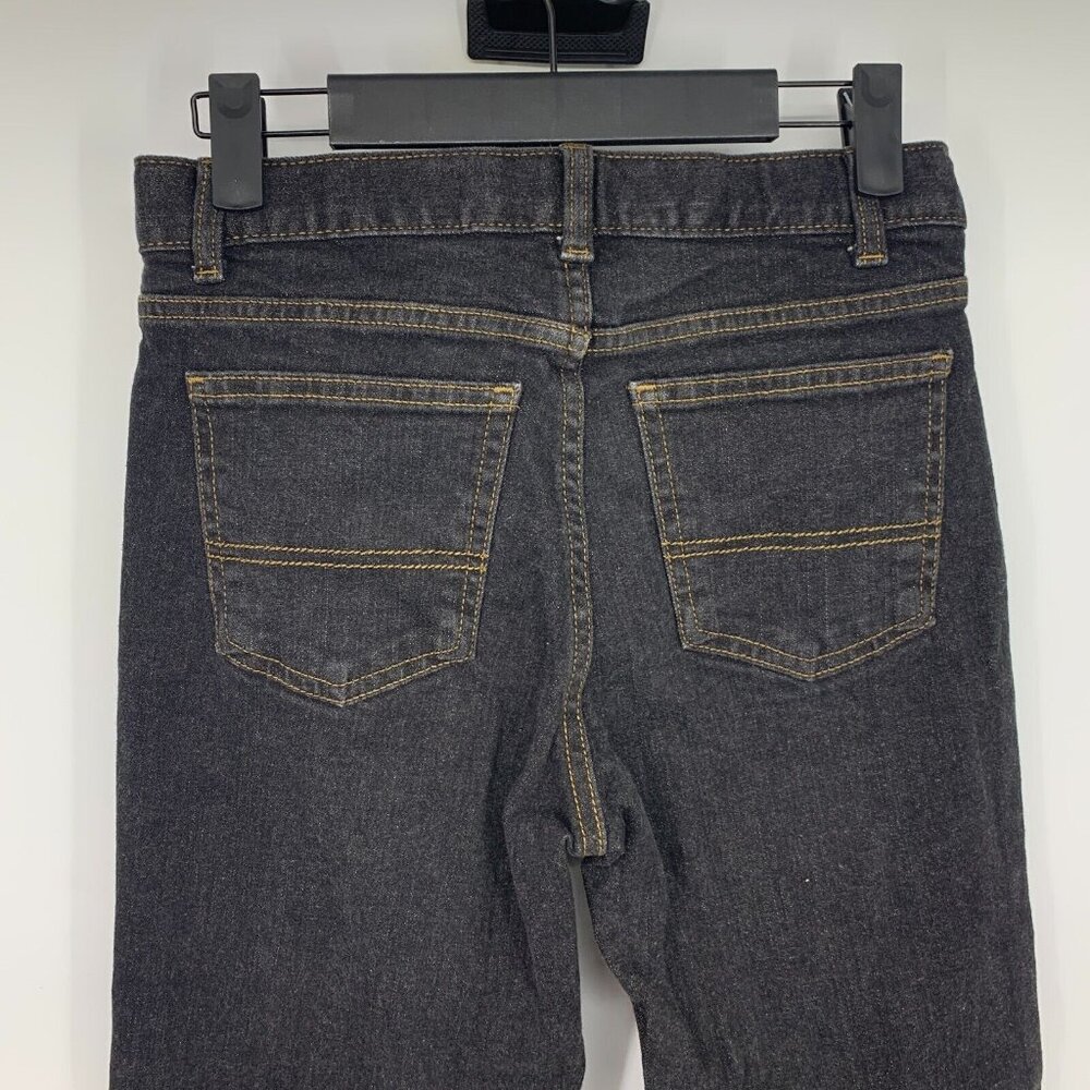 Wonder Nation Jeans Black Relaxed Fit Straight Leg Adjustable - Picture 7 of 9